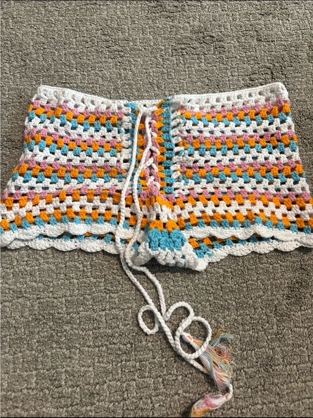 Adika Crochet beach shorts size small/medium